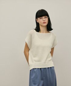 GRACE CONTINENTAL ドルマンルーズニットトップ ホワイト