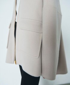 GRACE CONTINENTAL フードファーリバーポンチョ