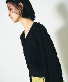 GRACE CONTINENTAL フクレジャガードニットトップ