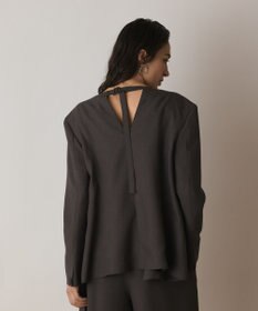 GRACE CONTINENTAL バックシャンノーカラージャケット