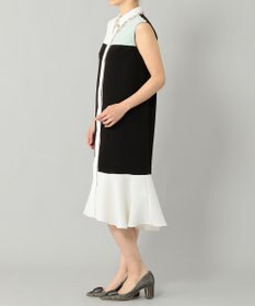 GRACE CONTINENTAL カラーブロックシャツドレス