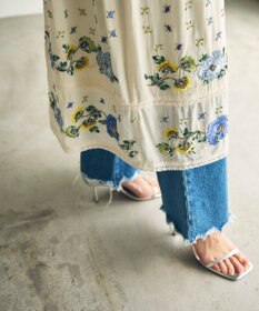 GRACE CONTINENTAL フラワー刺繍エスニックワンピース