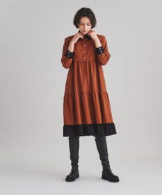 グレースクラス　トリアセティアードシャツワンピース ティアードコンビシャツワンピース / GRACE CONTINENTAL | GRACE