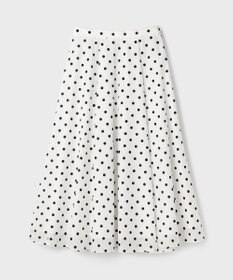 GRACE CONTINENTAL ドットフロッキータックスカート
