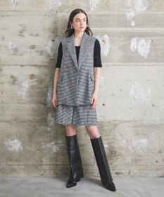 GRACE CONTINENTAL 千鳥ライトウールジレ