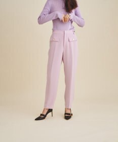 GRACE CONTINENTAL フロントフラップスリムパンツ