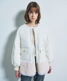 GRACE CONTINENTAL ボアコンビダウンジャケット