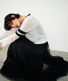 GRACE CONTINENTAL ラインVネックニットカーディガン