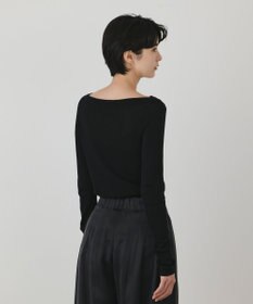 GRACE CONTINENTAL アシメリブニットトップ