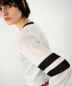 GRACE CONTINENTAL ラインVネックニットカーディガン