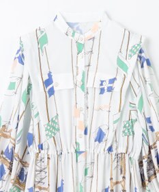 GRACE CONTINENTAL セーラープリントワンピース