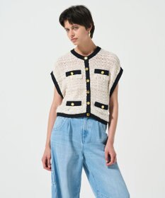 GRACE CONTINENTAL ショートニットベスト