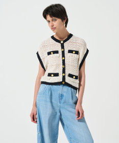 GRACE CONTINENTAL ショートニットベスト