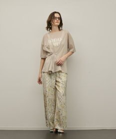 GRACE CONTINENTAL タックロゴTシャツ