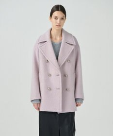 GRACE CONTINENTAL モヘヤシャギーPコート ピンク