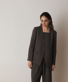 GRACE CONTINENTAL バックシャンノーカラージャケット