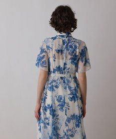 GRACE CONTINENTAL シャドーフラワープリントワンピース