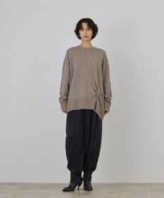 GRACE CONTINENTAL イレヘムブローチニットトップ