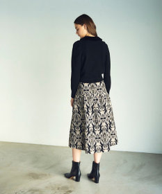 GRACE CONTINENTAL オーナメントジャガードスカート