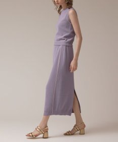 GRACE CONTINENTAL カノコニットスカート ラベンダー