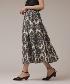 GRACE CONTINENTAL ダマスクジャガードタックスカート