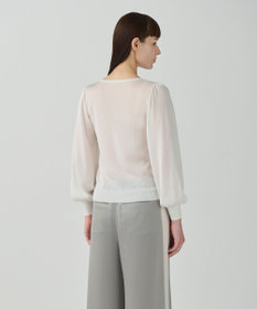 GRACE CONTINENTAL シアーラメニットトップ