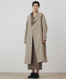 GRACE CONTINENTAL ウールテントラインコート ベージュ