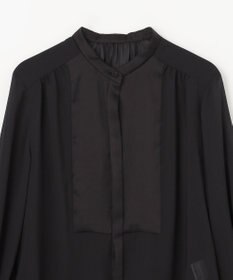 GRACE CONTINENTAL シアーラッフルカラーブラウス