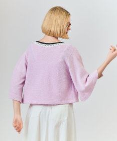 GRACE CONTINENTAL ツイーディーニットカーディガン