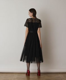 GRACE CONTINENTAL チュールプリーツドレス
