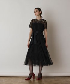 GRACE CONTINENTAL チュールプリーツドレス