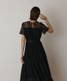 GRACE CONTINENTAL チュールプリーツドレス