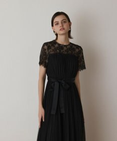 GRACE CONTINENTAL チュールプリーツドレス