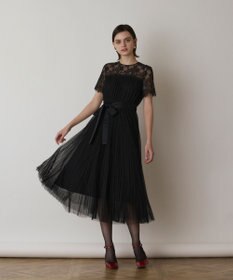 GRACE CONTINENTAL チュールプリーツドレス