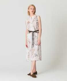 GRACE CONTINENTAL ドローイングキャットワンピース