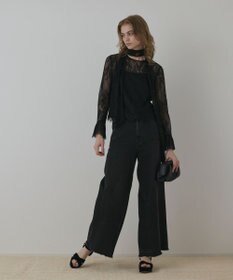 GRACE CONTINENTAL レースボウタイブラウス