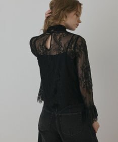 GRACE CONTINENTAL レースボウタイブラウス