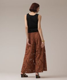 GRACE CONTINENTAL カットワークバギーパンツ