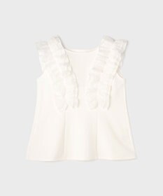GRACE CONTINENTAL フリル切替カットトップ