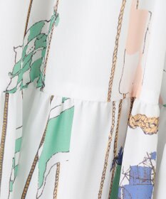 GRACE CONTINENTAL セーラープリントワンピース