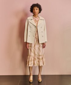 GRACE CONTINENTAL ラムレザーPコート