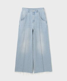 GRACE CONTINENTAL ヒッコリーデニムワイドパンツ