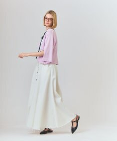 GRACE CONTINENTAL ツイーディーニットカーディガン