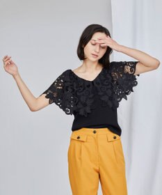 公式サイト - ハイブランドの新作が続々登場 カットワークカラートップ / GRACE CONTINENTAL | GRACE トップス