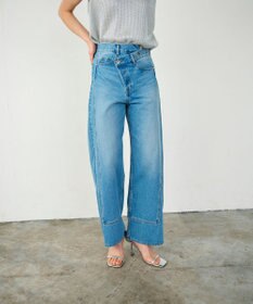 GRACE CONTINENTAL ラップデニムパンツ インディゴ