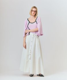 GRACE CONTINENTAL ツイーディーニットカーディガン