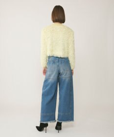 GRACE CONTINENTAL フリンジニットカーディガン