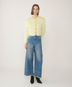 GRACE CONTINENTAL フリンジニットカーディガン