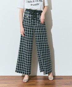 GRACE CONTINENTAL ツイードイージーパンツ