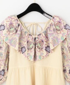 美品　グレースコンチネンタル　ドットフリル　コットンニットトップス ミックスフリルニットトップ / GRACE CONTINENTAL | GRACE